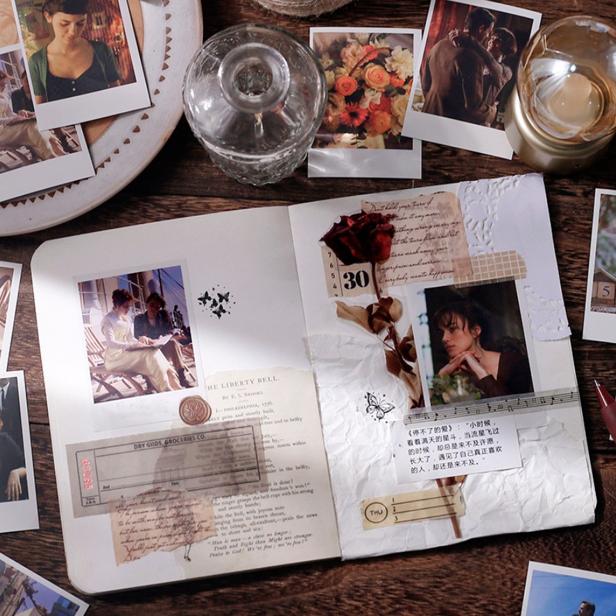 Hộp 30 sticker lomo phong cảnh thiên nhiên Romantic landscape | BDL003