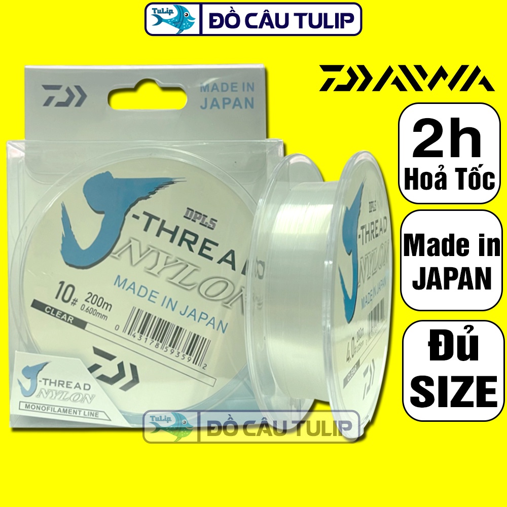 Dây Cước Câu cá DAIWA DPLS THREAD 200 MÉT Đủ Size - Dây Cước Câu Cá Siêu Bền, Cước Câu Cá, Đồ Câu TULIP