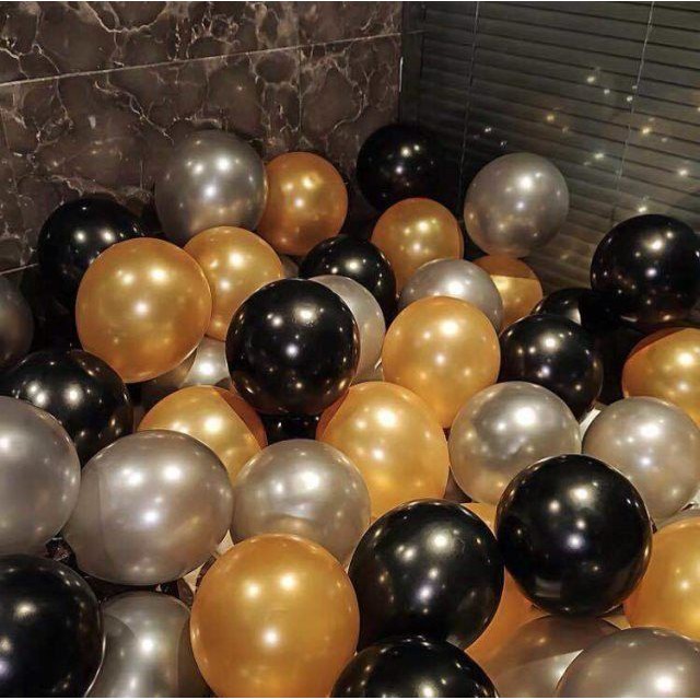 Set Bóng Bay Trang Trí Sinh Nhật Phong Cách Hoàng Gia Sang Trọng Có Kèm Bơm - Dumi Shop