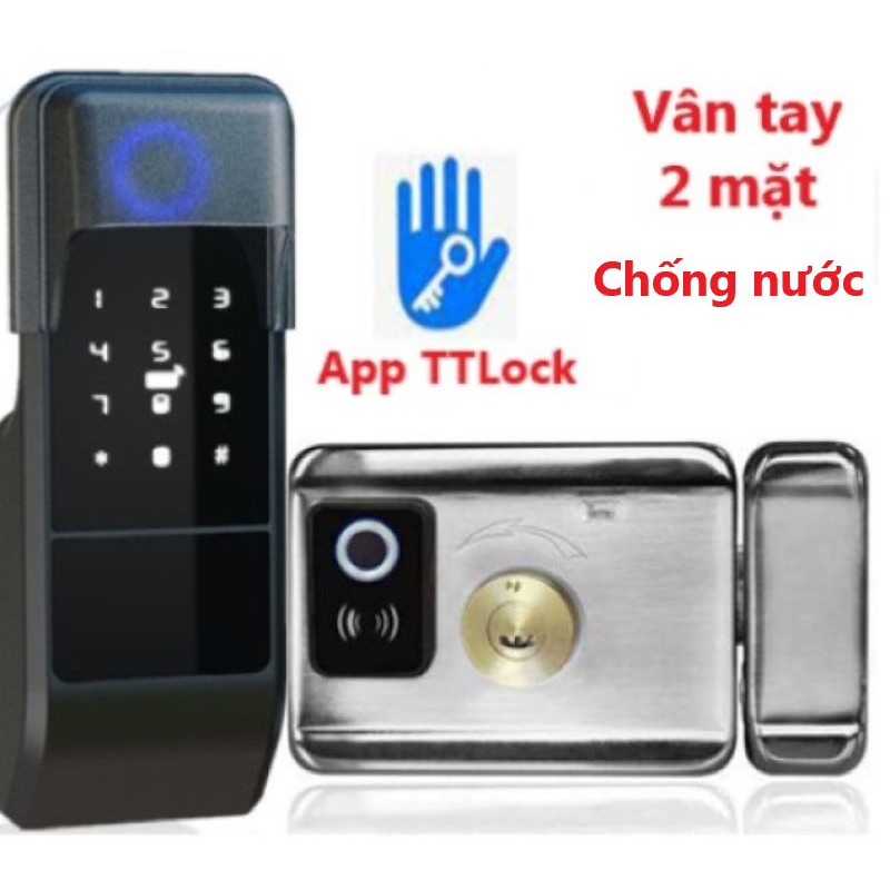 Khóa vân tay cao cấp (2 mặt vân tay, App WIFI)