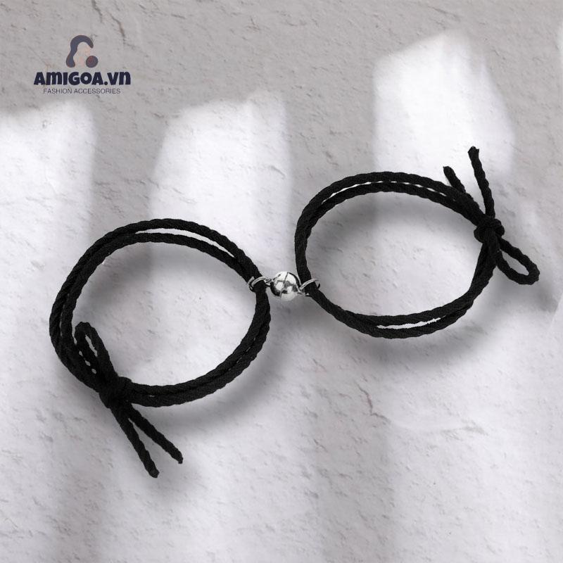 Vòng Tay Dây Cao Su Hít Nam Châm Dành Cho Cặp Đôi