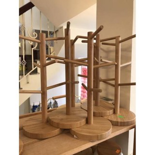 Giá treo cốc bằng tre