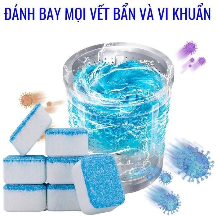 [ 50 Viên ] Viên Tẩy Vệ Sinh Lồng Máy Giặt Diệt khuẩn Và Tẩy Chất Cặn Lồng Máy Giặt Hiệu Quả