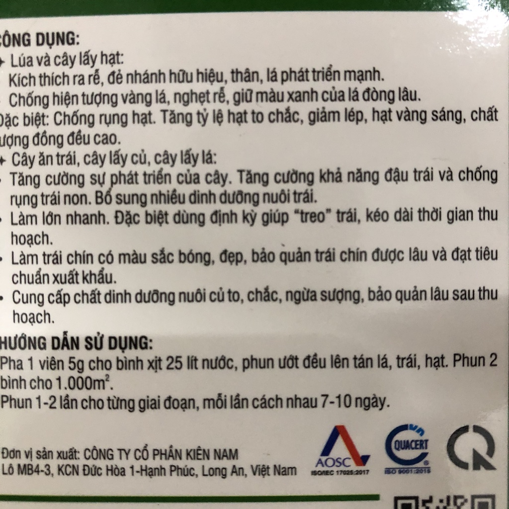 Phân bón lá ga3 - ADOVI 5g; ( KÍCH THÍCH TĂNG TRƯỞNG ) ; phân bón lá ga3 vọt chồi đẻ nhánh cực mạnh, tăng năng suất