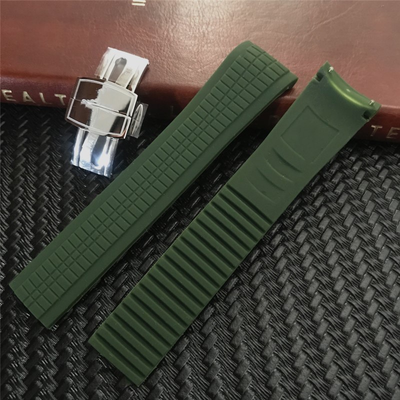 Dây Đồng Hồ Thông Minh Bằng silicone 21mm Dành Cho Patek Philippe Aquanaut