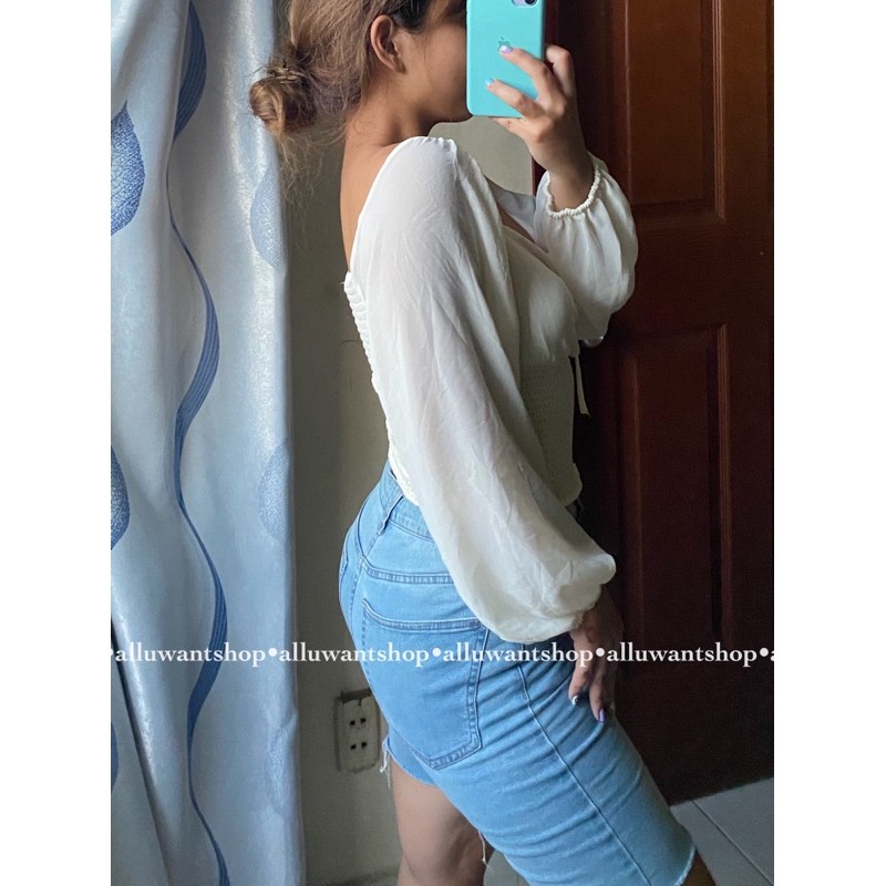 Áo voan cột ngực Love Tree VNXK