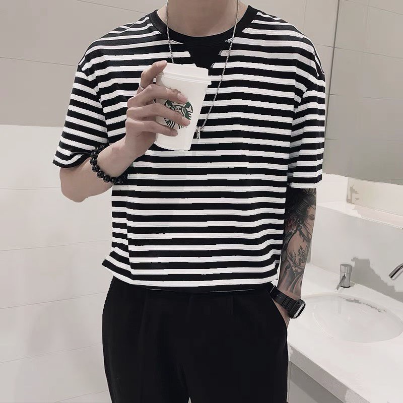 Áo thun Ztee Sọc ngang TRIANGLE CVC - Giá sỉ Unisex