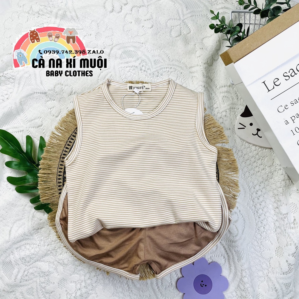✨Size(9-32Kg)✨FREE SHIPBộ MinKy Mom CaNa's Sát Nách Cotton Lạnh Dể Thương Cho Bé Gái Bé Trai, Đủ Màu