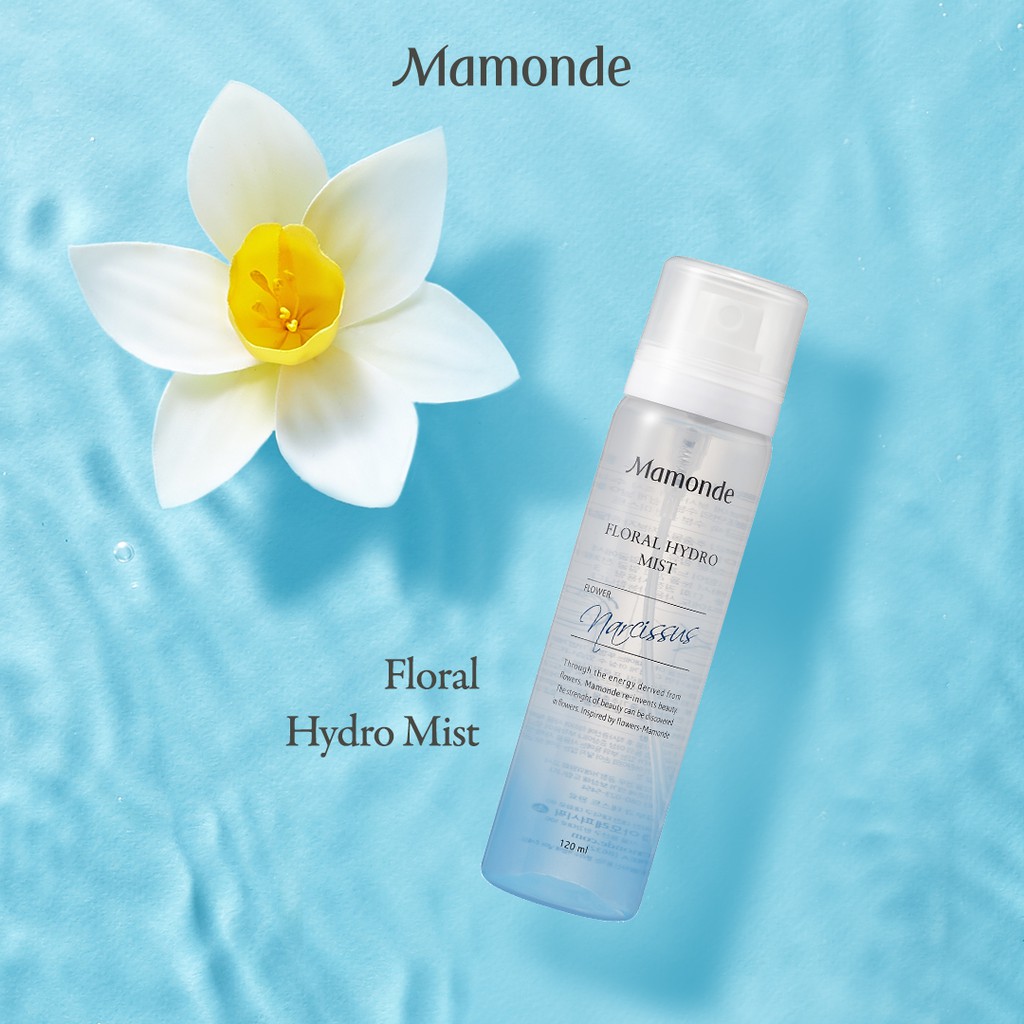 Xịt khoáng cấp ẩm tức thì dạng chai xịt phun sương Mamonde Floral Hydro Mist 120ml | BigBuy360 - bigbuy360.vn