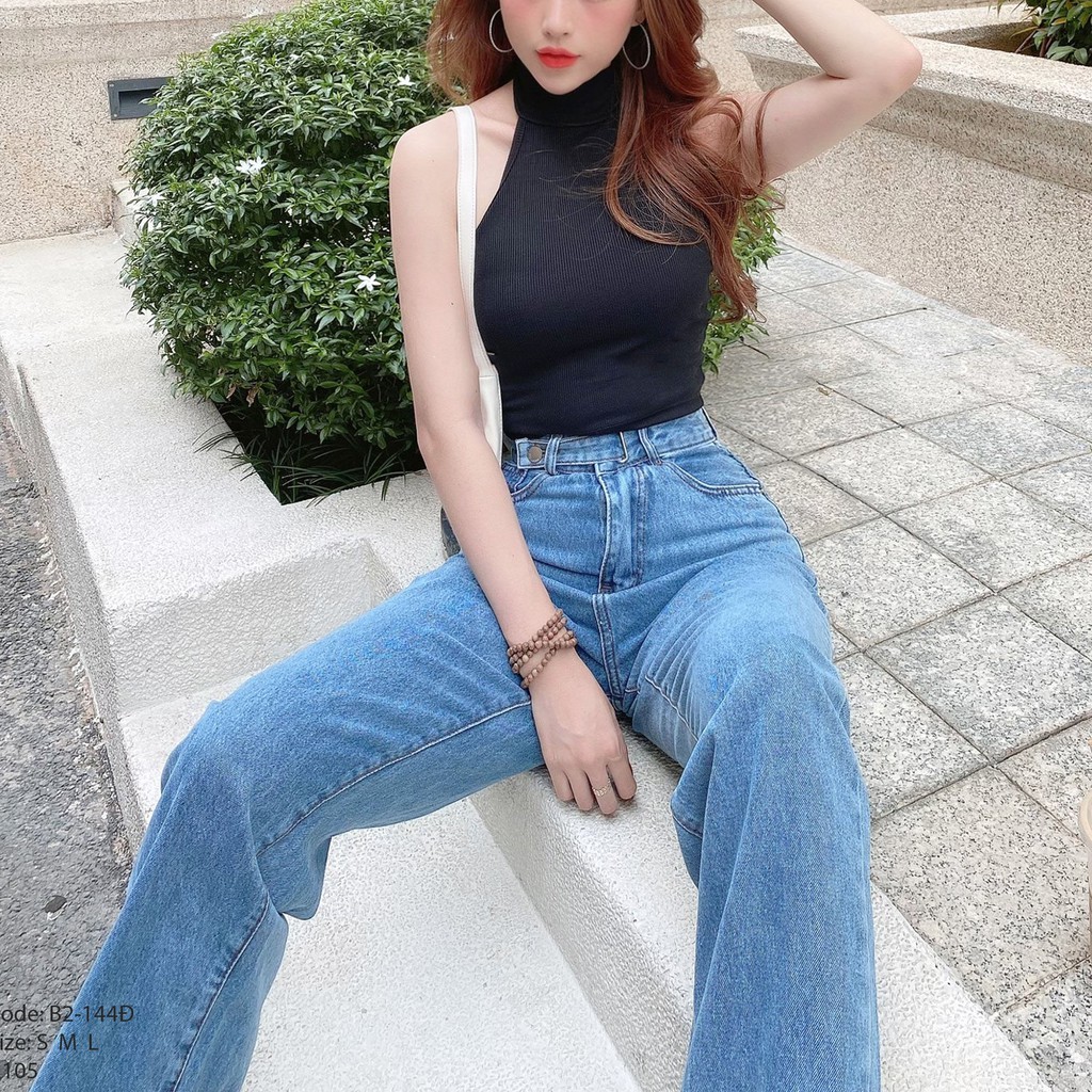 Quần Jean Baggy Nữ Ống Rộng, Lưng Cao, Màu Xanh Nhạt, Dễ Phối Đồ Dành Cho Nữ, Hình Shop Chụp 100%, Cam Kêt Đổi Trả Hàng | BigBuy360 - bigbuy360.vn