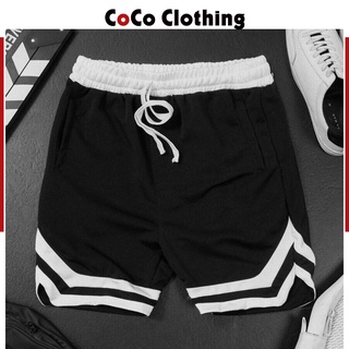 Quần sooc thể thao viền chữ V (cạp chun màu đen) - Chất thun mát dày dặn không nhăn nhàu - Có đủ size