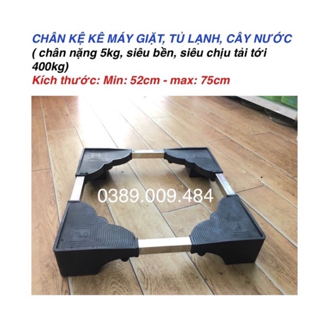 (Giá sốc) Chân kê máy giặt, tủ lạnh, cây nước chịu tải 400kg