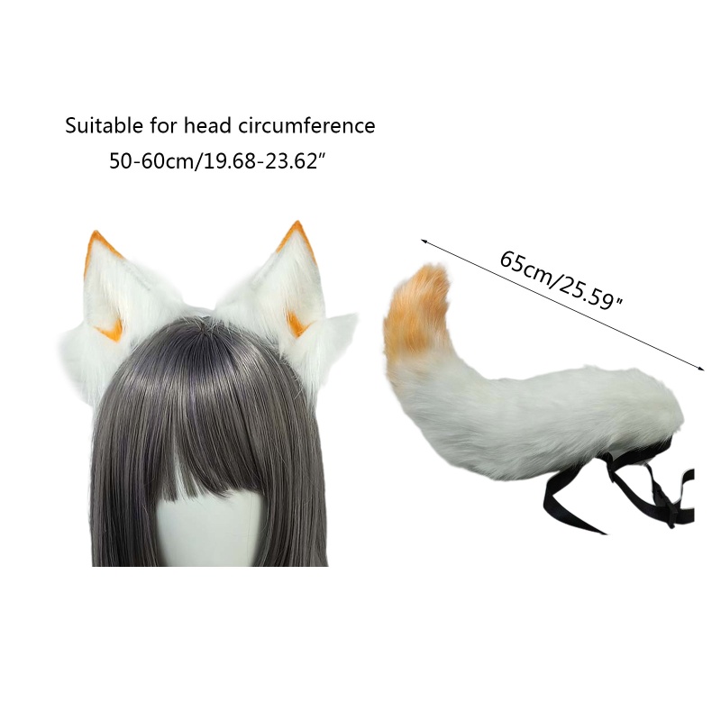 Băng Đô Kiểu Đuôi Cáo Dễ Thương Có Thể Điều Chỉnh Dùng Hóa Trang Tiệc Giáng Sinh