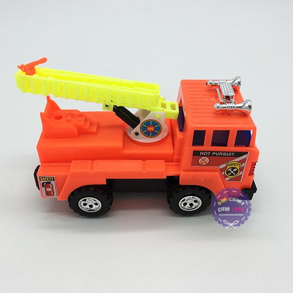 Đồ chơi xe thang cứu hỏa Minh Ký 4 bánh chạy trớn