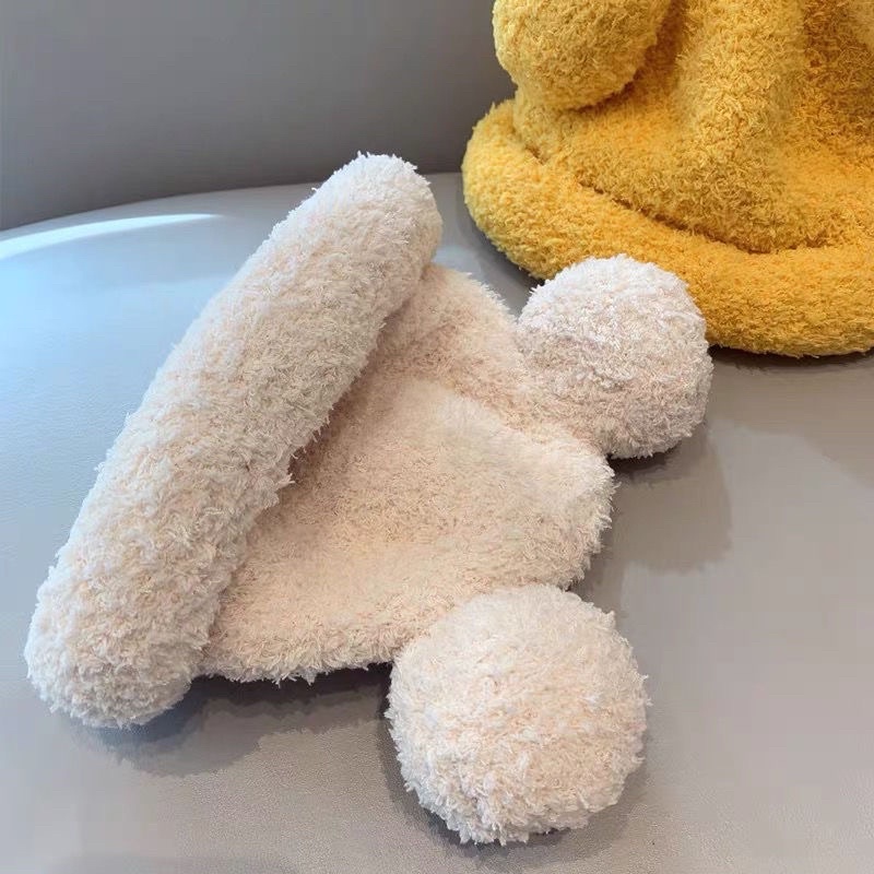 Mũ lông cừu tai mickey dáng đứng cute cực ấm cho bé hàng quảng châu