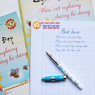 Vở luyện chữ nghiêng đường kẻ đứng Ánh Dương ( cho mọi đối tượng )