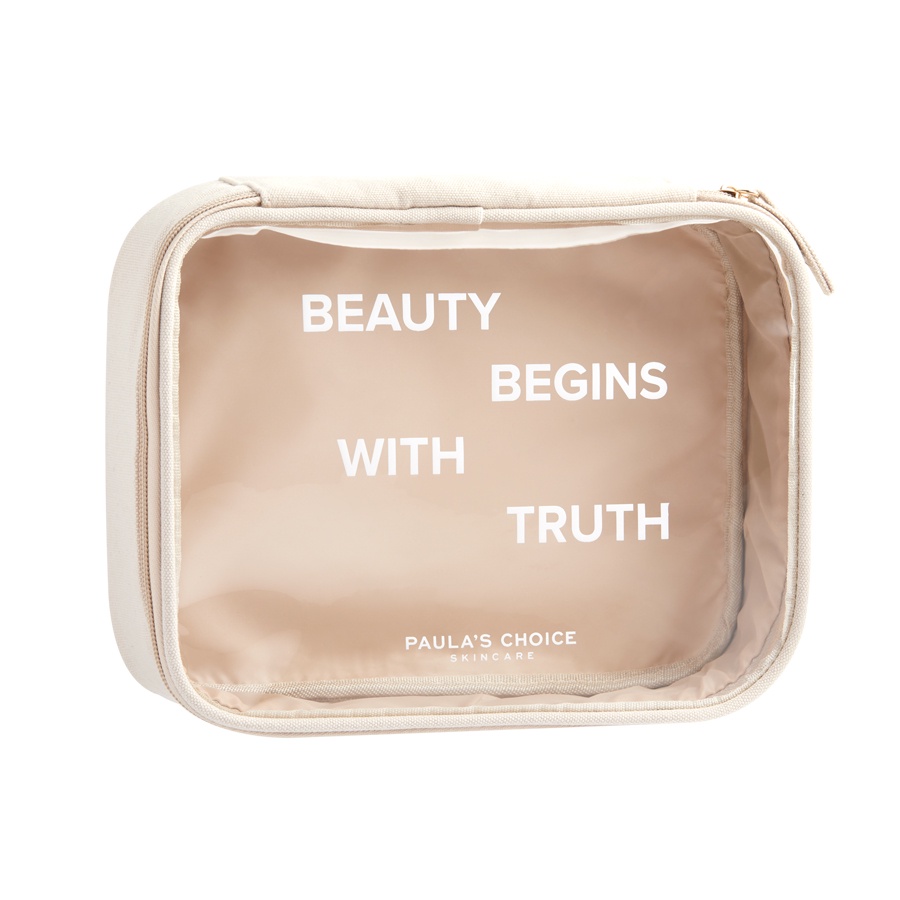 [HB GIFT] Túi đựng mỹ phẩm Paula's Choice Beauty Begins with Truth -Trị giá 350K