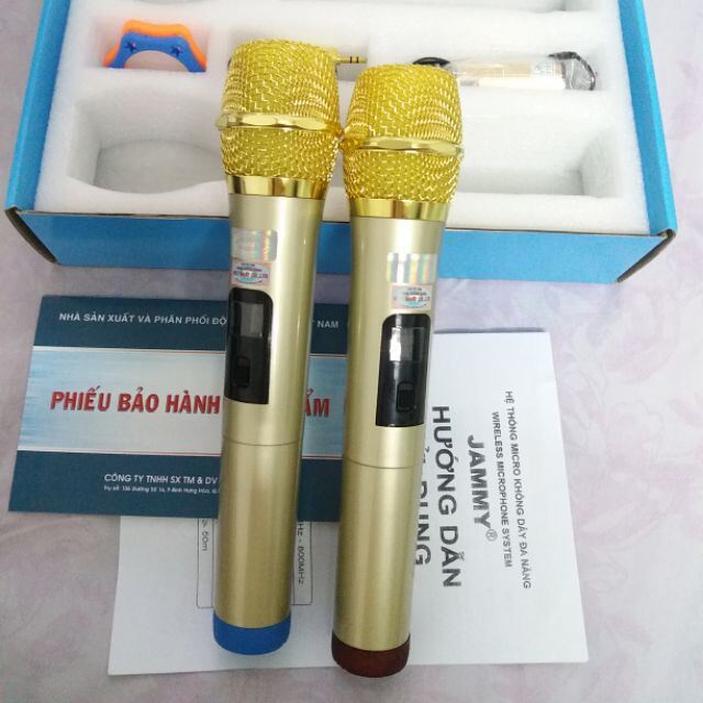 MICRO Hát Karaoke JAMMY B518 Chính Hãng 100% ( MIC Dùng Cho Mọi Loa Kéo-Loa Hát Karaoke) Bảo Hành 6 Tháng