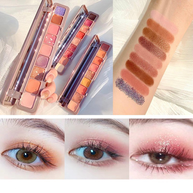 [Hàng mới về] Bảng phấn mắt trang điểm 9 màu lâu trôi chống nước | BigBuy360 - bigbuy360.vn