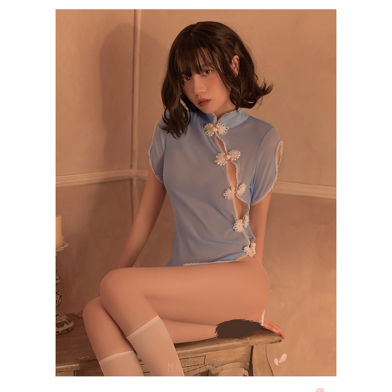 Đồ ngủ sexy cosplay sườn xám tiểu thư phong cách hiện đại quyến rũ 1856