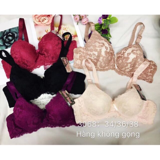 (3068)áo lót ren mỏng_có màng đỡ ngưc_sister hood