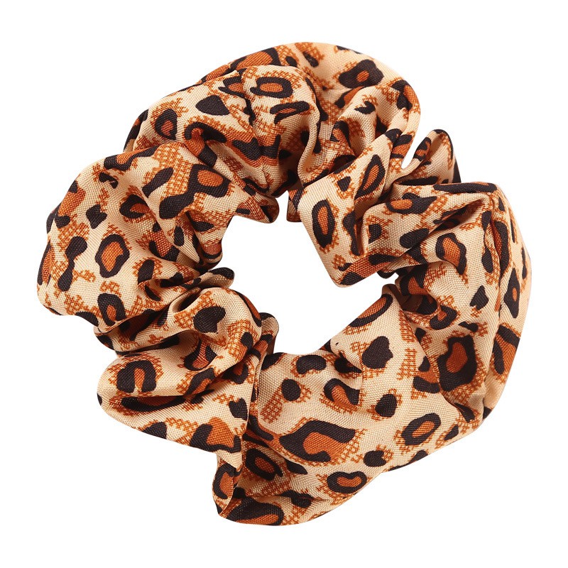 Cột Tóc Scrunchies Tròn Vải Da Beo Leopard cực Cá Tính - Phụ kiện Halu