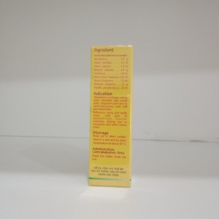 DẦU GỪNG THÁI DƯƠNG 24 ml