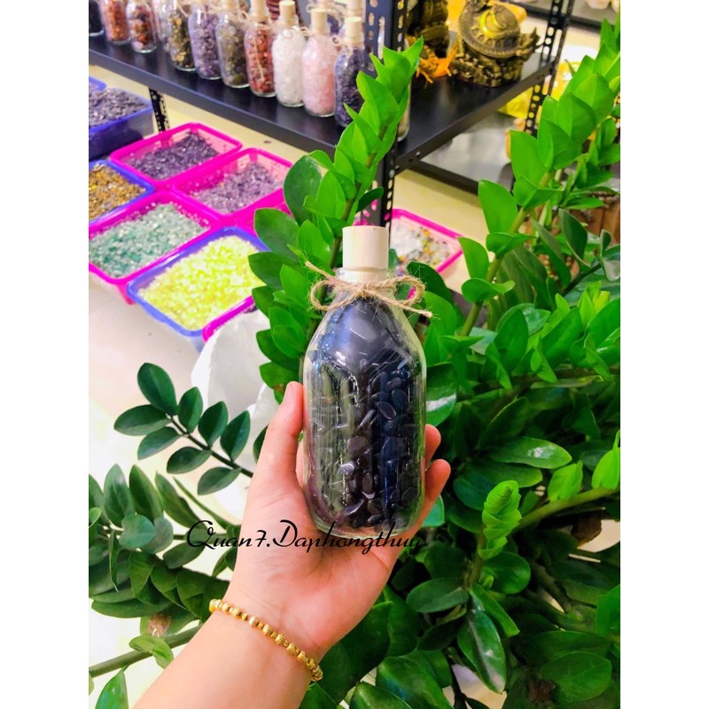 Lọ Đá Màu Xanh Tự Nhiên Phong Thuỷ 630gram