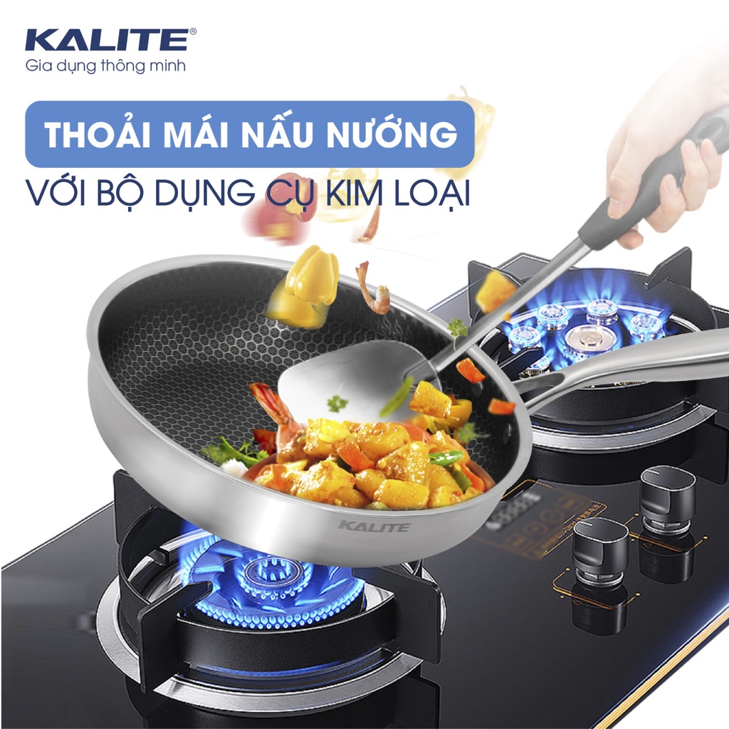 Chảo Inox Kalite KL-326 - Lớp phủ không dính vân đá Hàn Quốc - Bảo Hành Chính Hãng - Mới 2021
