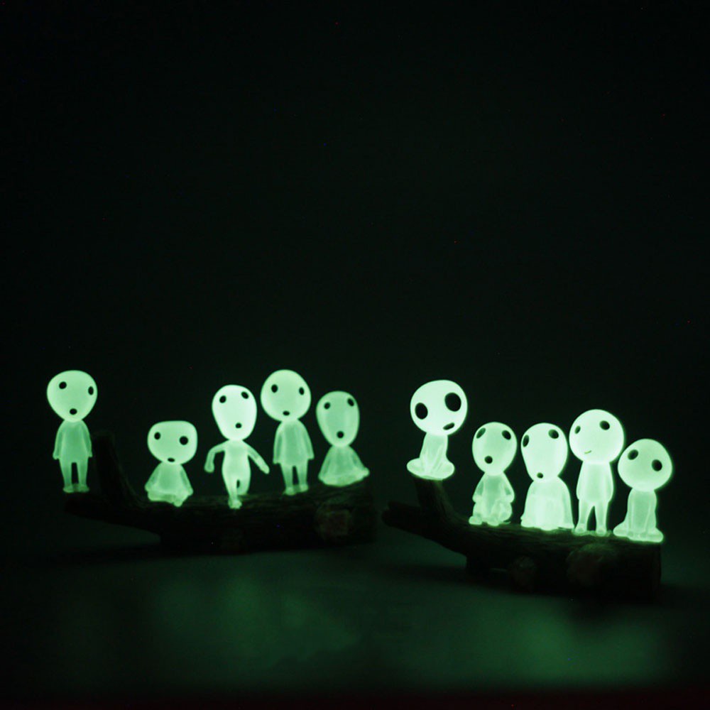 Mô hình nhân vật hoạt hình công chúa Mononoke phát sáng trong bóng tối