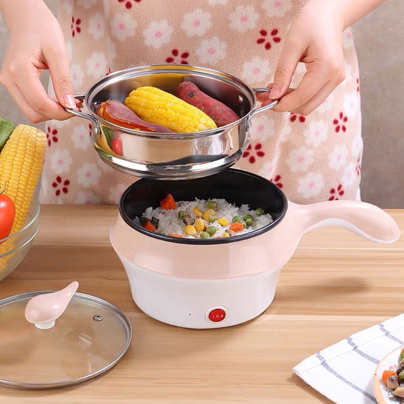 JIASHI Nồi hấp điện, nồi điện, chảo điện, chảo chiên chảo điện đa năng