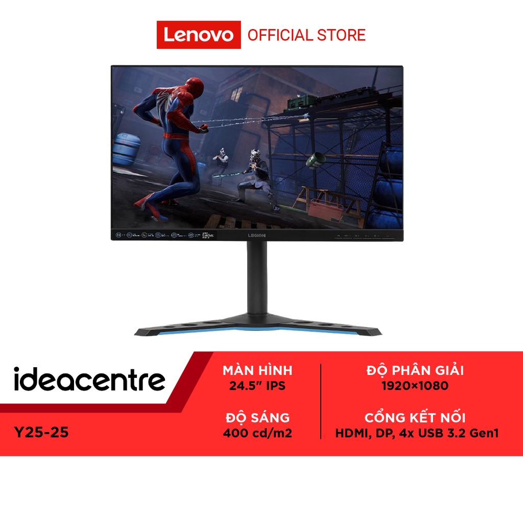 [ELBAU7 giảm 7%] Màn hình Gaming Lenovo Legion Y25-25 / 24.5-inch IPS Full HD