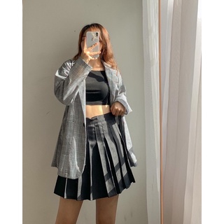 Áo blazer sọc caro Ulzzang
