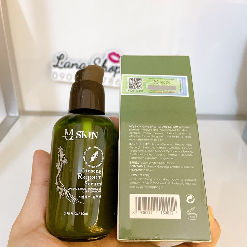 Serum tái tạo da mqskin sâm 1