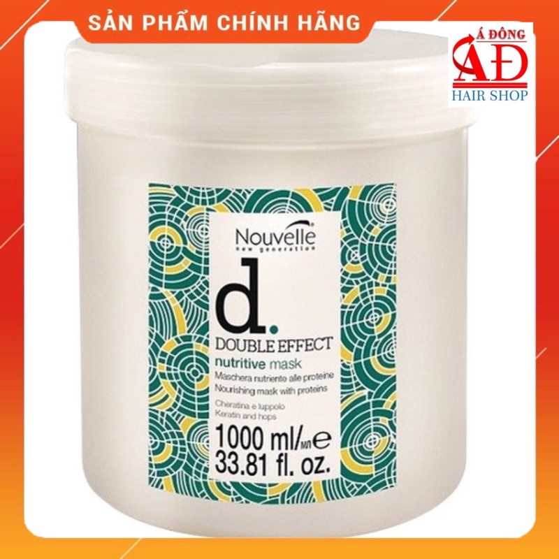 HẤP DẦU NOUVELLE KERATIN DƯỢC THẢO DƯỠNG PHỤC HỒI TÓC HƯ NUTRITIVE MASK 1000ml - CHÍNH HÃNG