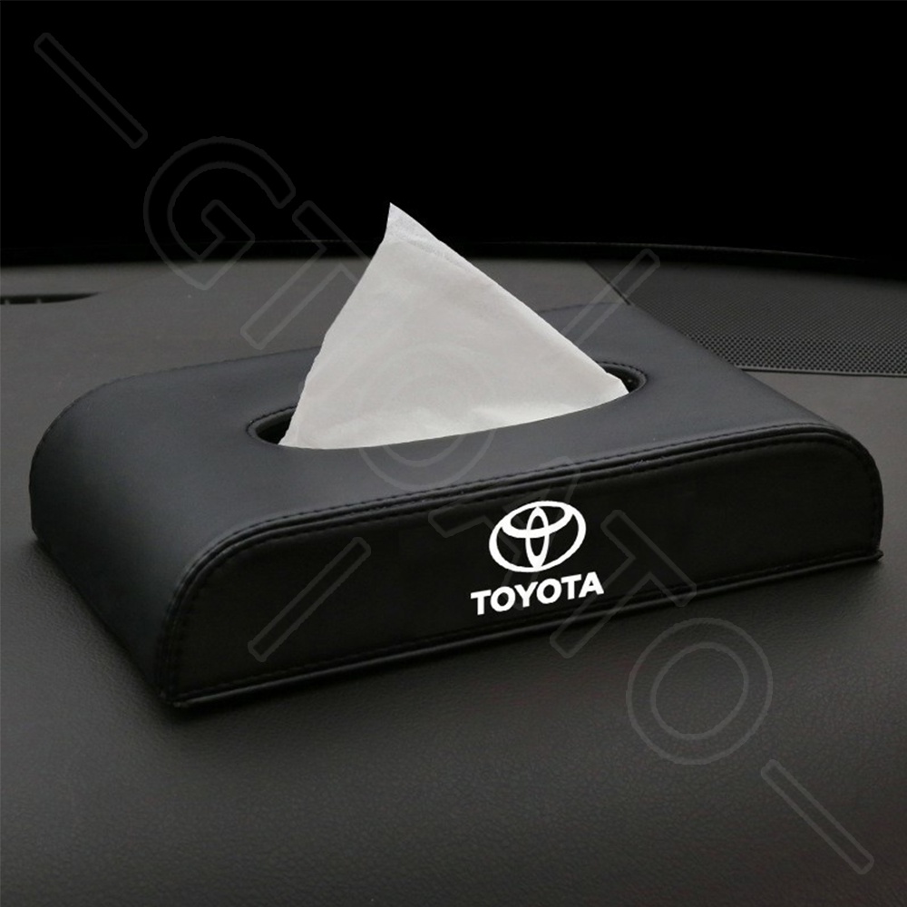 GTIOATO Hộp Đựng Khăn Giấy Ô Tô HộP ĐựNg GiấY TrêN Xe Ô Tô HộP ĐựNg GiấY ĂN TrêN Ô Tô Hộp Khăn Giấy Ô Tô HộP ĐựNg Đồ TrêN Ô Tô Phụ Kiện Xe Hơi Cho Toyota CHR Raize Corolla Cross Rush Fortuner Yaris Innova Vios Prius C Wigo