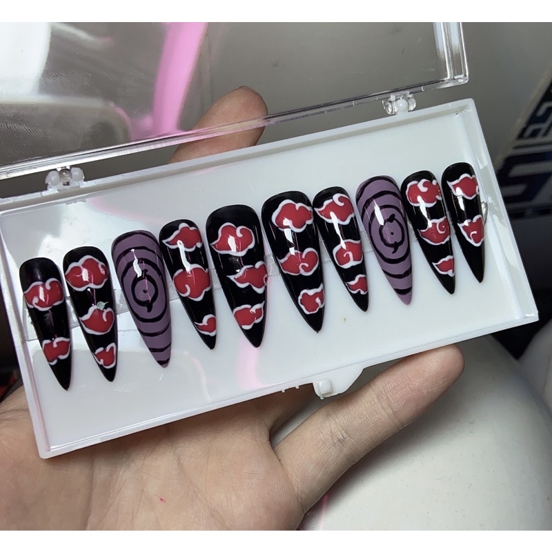 Ảnh thật Nailbox đám mây Akatsuki Naruto - Làm theo yêu cầu