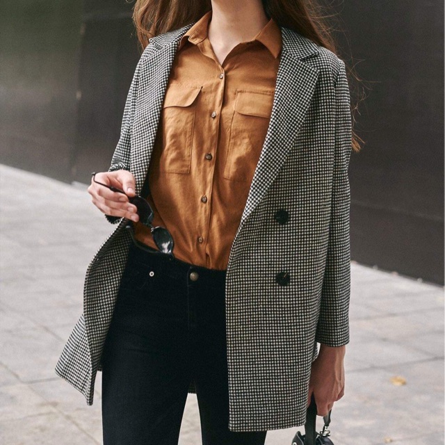 Áo khoác dạ cashmere nữ