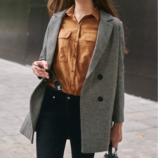 Áo khoác dạ cashmere nữ
