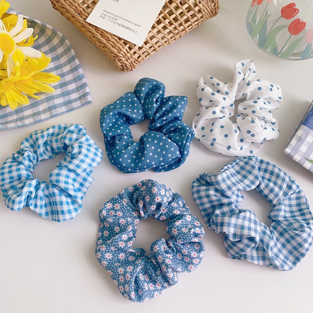 [Phụ Kiện Tiệm nhà Bee] Dây Buộc Tóc Scrunchies Dễ Thương Nữ Tính Thời Trang Phong Cách Hàn Quốc gọt Ngào Dễ Thương