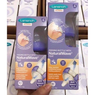 Bình sữa Lansinoh 160ml/240ml núm ti siêu mềm cho bé