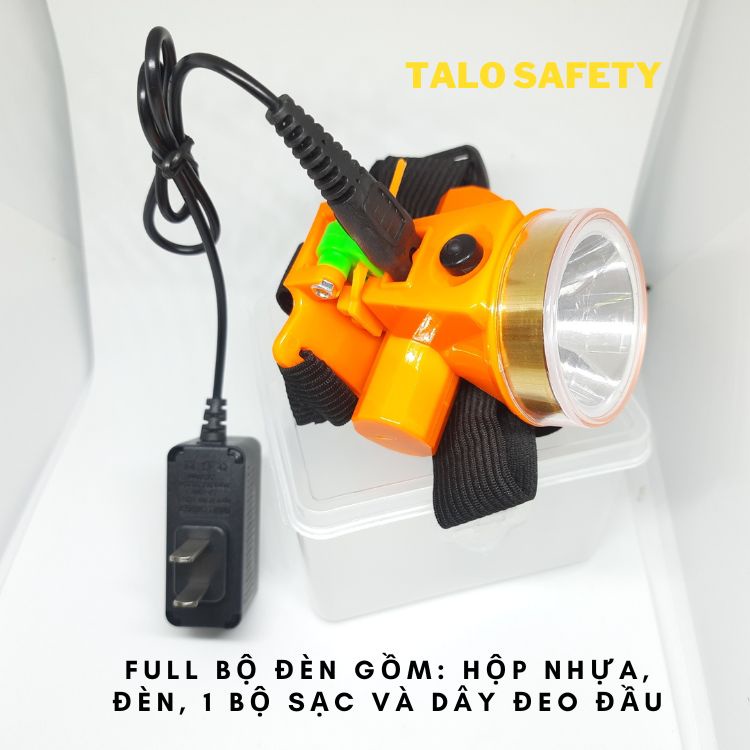Đèn pin đeo đầu chống nước tốt 1 pin sạc 18650
