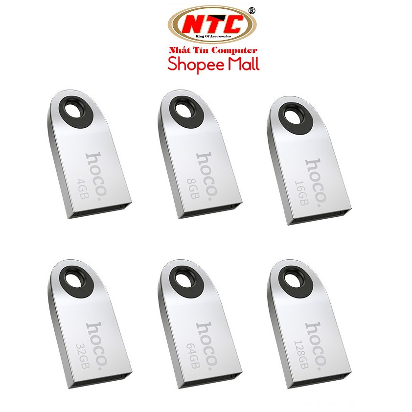 USB 2.0 HOCO UD9 Insightful 8GB / 16GB / 32GB / 64GB - Vỏ kim loại cực đẹp (Bạc) - Hãng phân phối