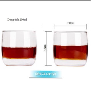 Bộ 6 cốc thuỷ tinh cao cấp