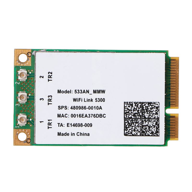 Thẻ WiFi Link 5300 AGN Mini PCI-E Không Dây 2 4 5 0Ghz Băng Tần Kép 450M
