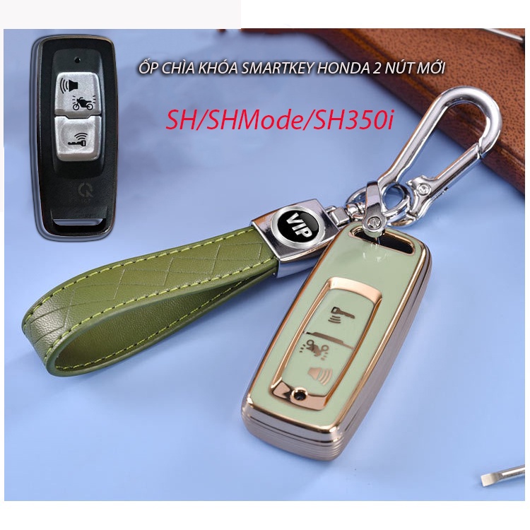 Bọc chìa khóa SH, SH Mode, Sh 350i 2 nút bấm TPU kèm móc khóa thời trang