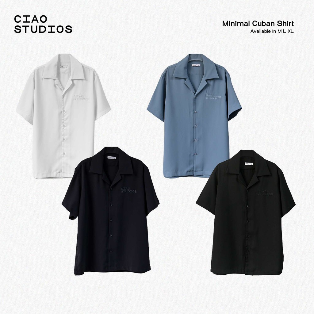 Áo sơ mi cổ vest ngắn tay CIAO Minimal