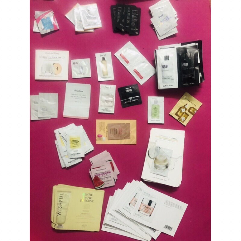 Sample các hãng, serum, kem dưỡng, kem lót,...