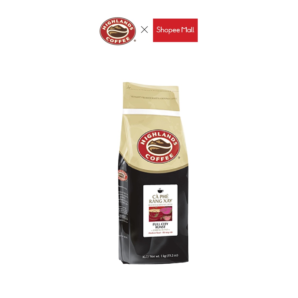 Cà Phê Hạt Full City Highlands Coffee 1kg/túi