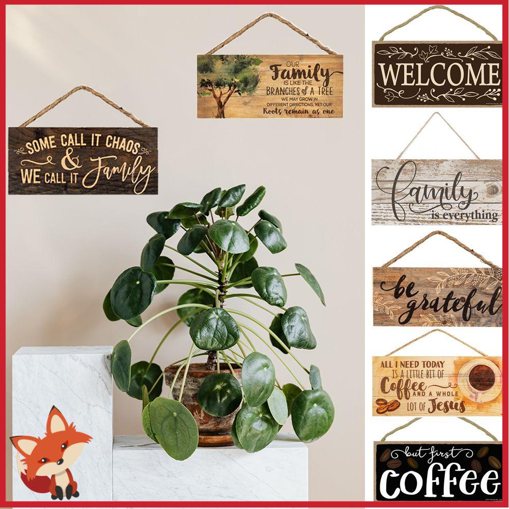 Bảng Gỗ Treo Tường In Chữ Welcome Sweet Welcome Trang Trí Nhà Cửa